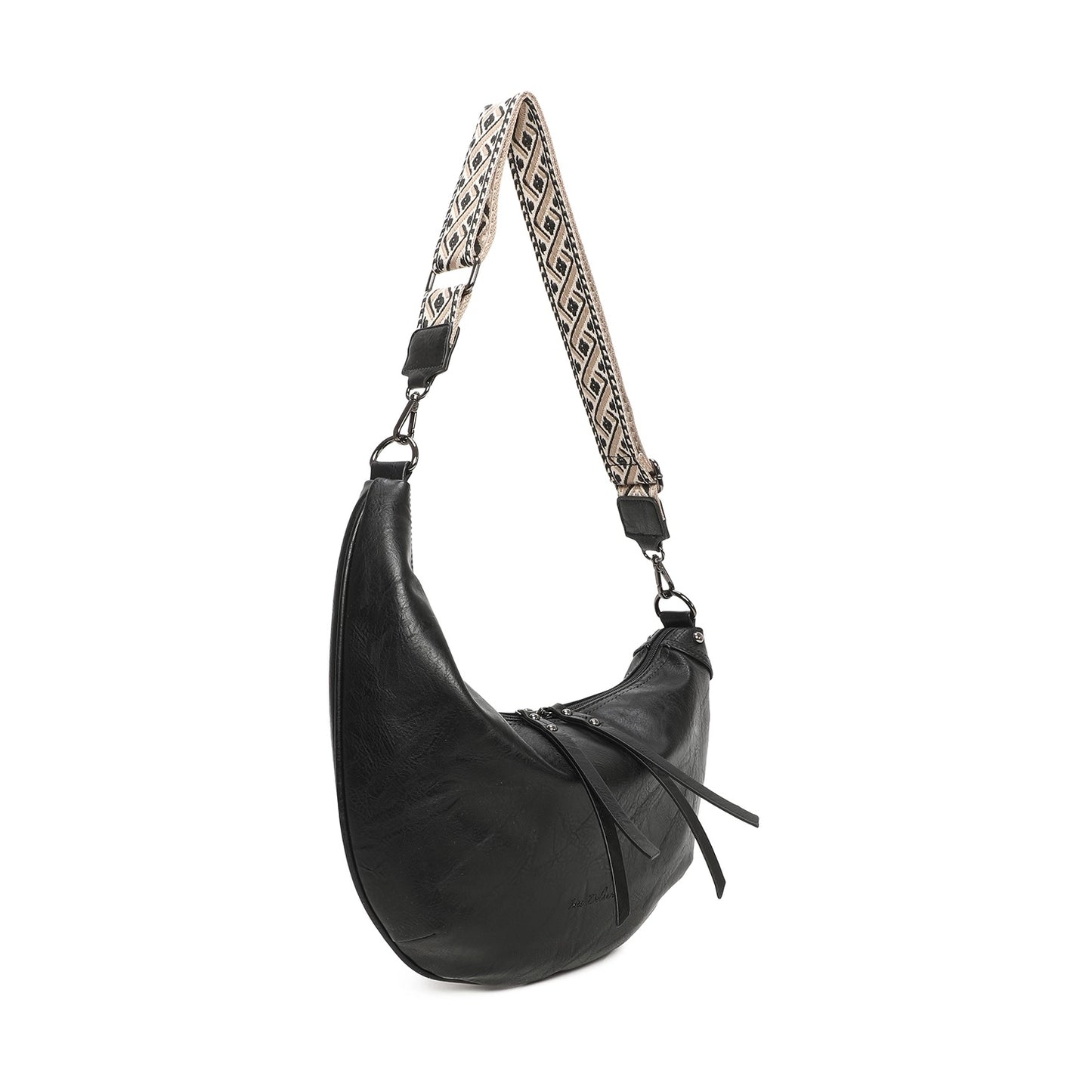 Moon- or Banana-Shaped Shoulder Bag